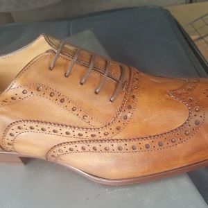 Man handcrafted Italian leather shoes from Italy